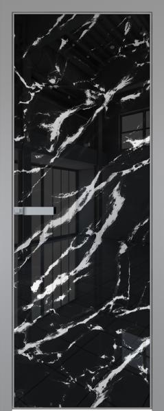 Межкомнатная дверь 1AGN Нефи черный узор серебро - картинка 8