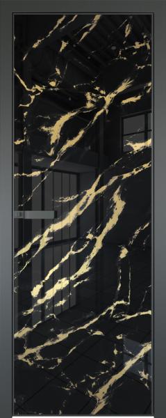 Межкомнатная дверь 1AGN Нефи черный узор золото - картинка 6