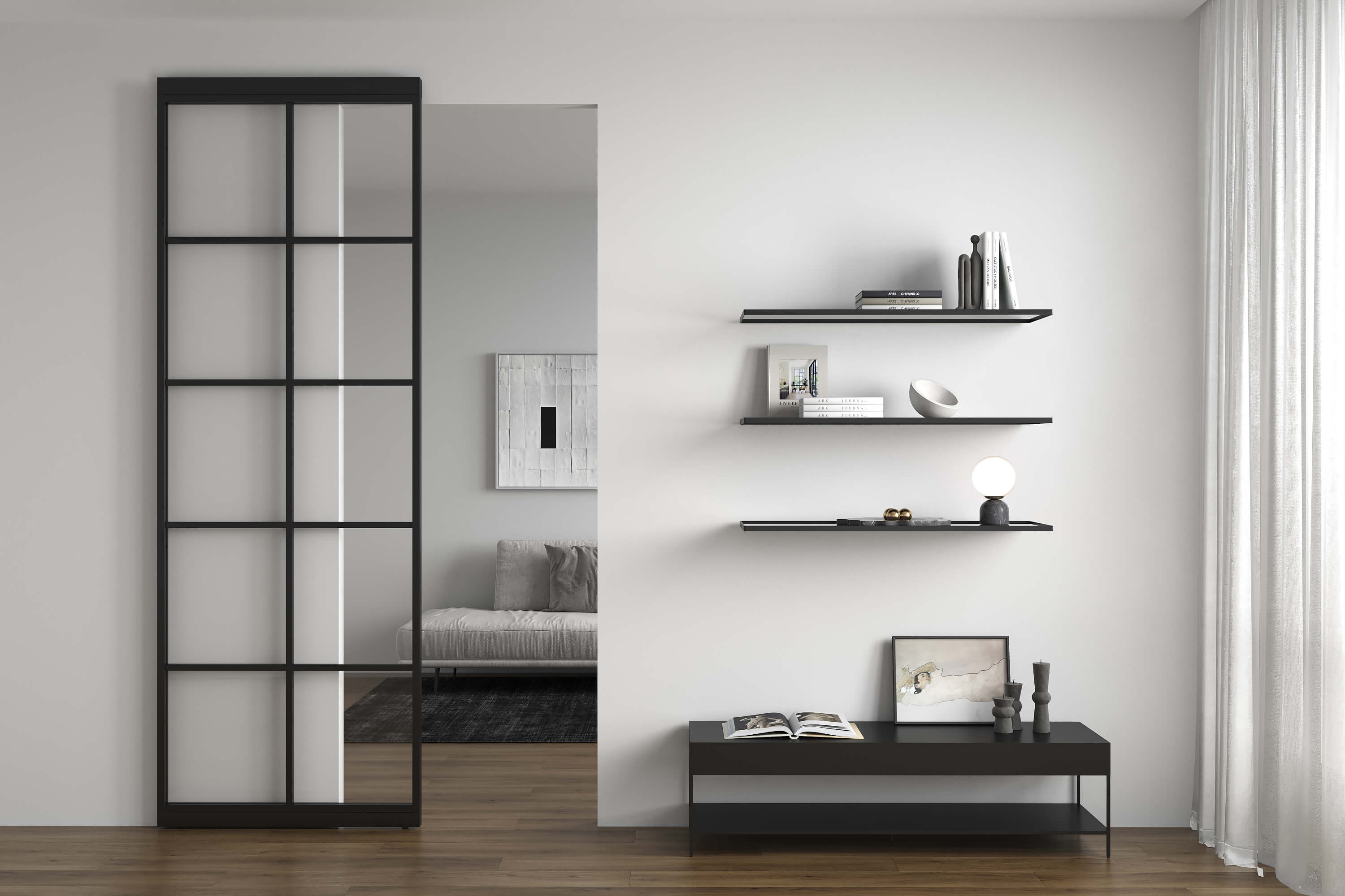 Межкомнатные двери и перегородки в современном интерьере